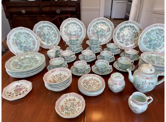 56 Piece Collection Of 'Singapore Bird' By Adams China, Calyx Ware - Newer Backstamp