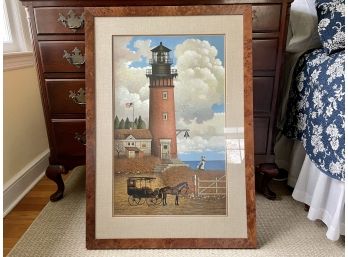 'Daddy's Coming Home' Lithograph By Charles Wysocki Jr. (American 1928-2002), Pencil Signed And Numbered