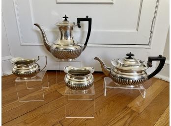 Art Deco Style Silver Plated Coffee & Tea Service By Cheltenham (sheffield, England)