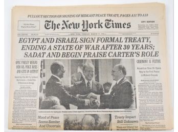 Newspapers - Peace In The Middle East - For A Moment