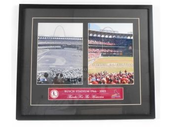 Framed Photos - Baseball -  St. Louis Cardinals Stadium 1966 And 2005