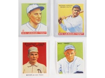 Cards - Baseball - Reprints From Goudey And Cracker Jack Cards Of Early 1940s