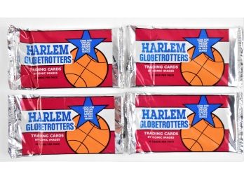 Cards - BASKETBALL - 1992 Harlem Globetrotters - 4 Packs - 10 Cards Per Pack