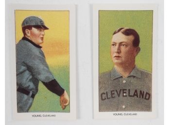 Cards - Baseball - Cy Young Cards (2) Reprints Of  Early 1900 Cards