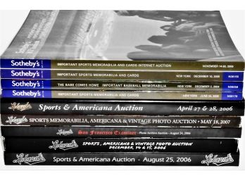 Auction Catalogs - Baseball - Sotheby's And Leland's - 9 Total