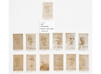 Cards - Baseball - Reprints From N370Lone Jack Set Of 1887