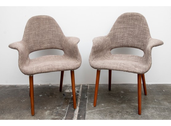 (6) Pair Of Organic Chair Reproductions