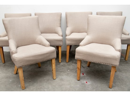 (13) Set Of Six Safavieh Lotus Dining Chairs