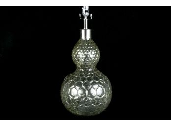 (42) Glass Honeycomb Table Lamp