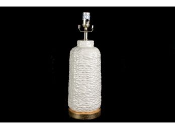 (49) Texture Rope Ceramic Table Lamp
