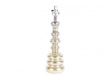 (14) Mercury Glass Table Lamp