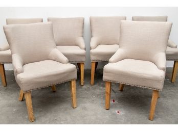 (13) Set Of Six Safavieh Lotus Dining Chairs