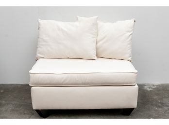 (33) Large Single Sofa Unit In White