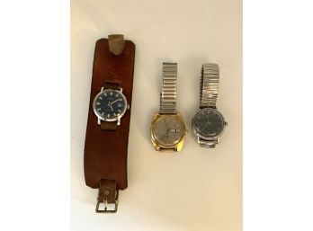 Lot Of Three Assorted Vintage Watches