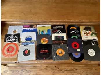 Collection Of 45s Records, Mostly 70s & 80s