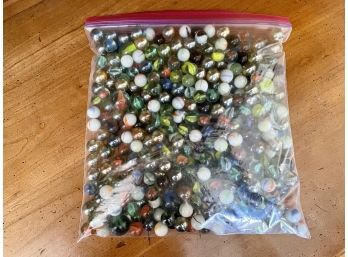 Large Collection Of Vintage & Newer Glass Marbles
