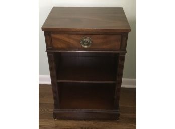 Antique Mahogany Nightstand Two Shelves