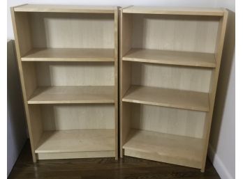 PR. IKEA Light Hard  Wood 4 Shelf Bookcases