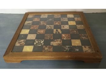 Chess, Checkerboard With Real Butterflies