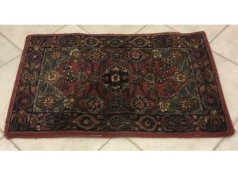 Vintage Hand Tufted  Wool Pile Small Rug.