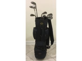 Datrek Leather Trim Golf Bag & Clubs