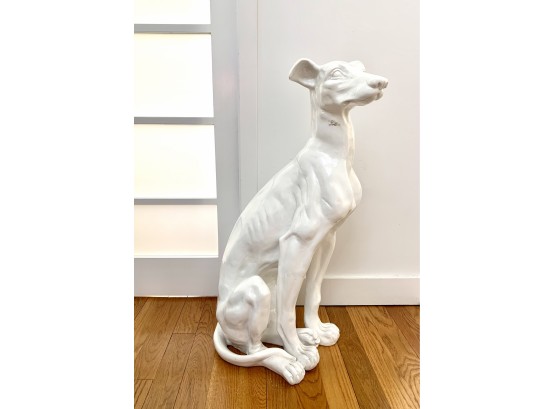 Twos Company Tall 3ft White Whippet