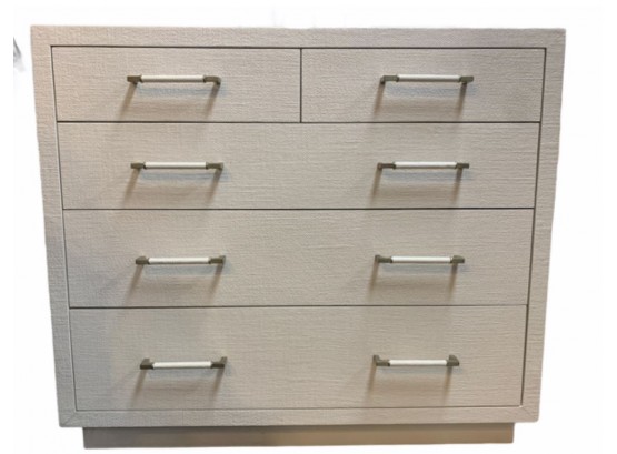 Interlude Home Taylor 5 Drawer Chest In White