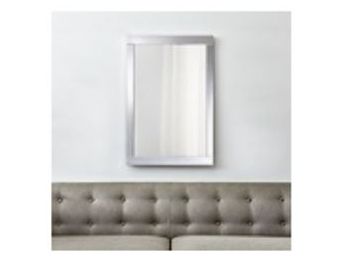 PR Of Crate & Barrel Colby Wall Mirror W/ Chrome Finish