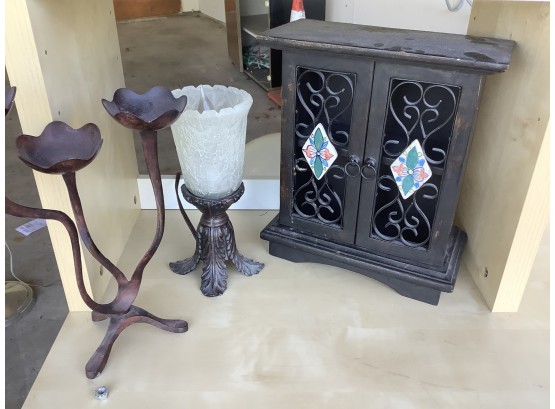 Decorative Jewelry Box, Candle Holder, Small Decorative Lamp