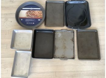 Lot Of Kitchen Baking Trays/deep Dish Pizza Pan