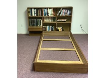 Vintage All In One Twin Bed Frame/bookshelf