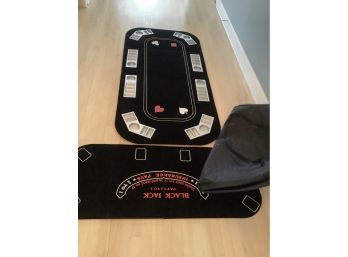 3 In 1 Black Jack And Poker And Roulette Folding Table Top With Cup Holders With Carrying Bag  (59.95 New)