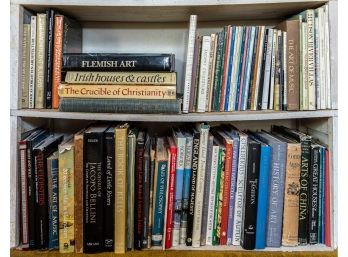 Two Shelves Of A Library Collection