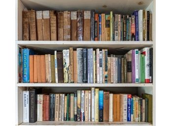 Three Shelves Of A Library Collection - Includes Shakespeare's Classics And More