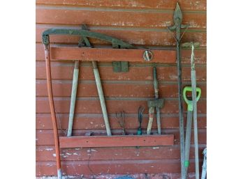 Vintage Farm And Garden Tool Grouping