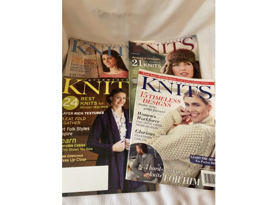 Knits Magazines Ot Of 4