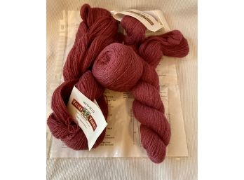 Hatfield 100 Baby Alpaca Yarn 2 Skins And A Ball With Pattern Fo A Vest