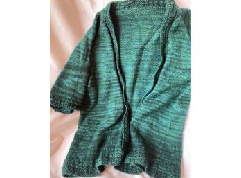 Hand Knitted Green Sweater
