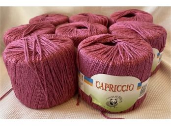 8 Rolls Of Capriccio Punto Su Punto Filati Yarn