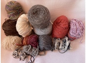 Mixed Lot Of Yarns Rolls And More Pot Luck!