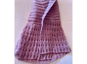 Sleeveless Sweater With Cowl Neck In Pink Just For The Chill Hand Knitted