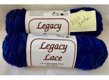 Legacy Lace 75 Wool Washable Blue Hues 860 Yards