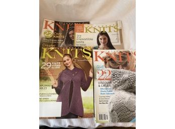 Knits Magazines Lot Of 4