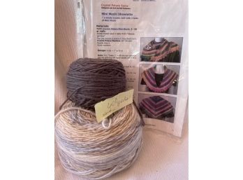 Yarn To Make The Pattern For A Shawlette Shown Approx 600 Yards
