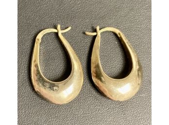 Vintage Gold Earrings Metal Not Tested