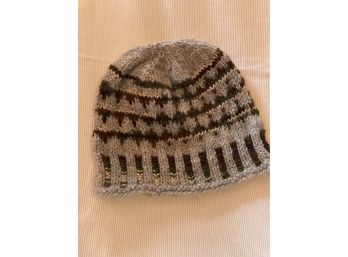 Oh So Simple In Grey Hand Knitted Hat