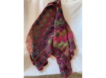 Beautiful Design On This The Work Oh My Very Nice Shawl Hand Knitted