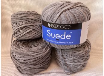 3 Full Rolls And 1 Partial Of Berroco Suede 360 Plus Yards