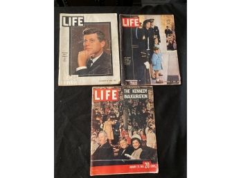Lot Of 3 Life Magazines The Kennedy Inauguration, 1963 John F Kennedy 1917 1963, 1963