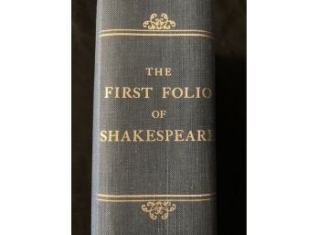 The First Folio Of Shakespeare 1968